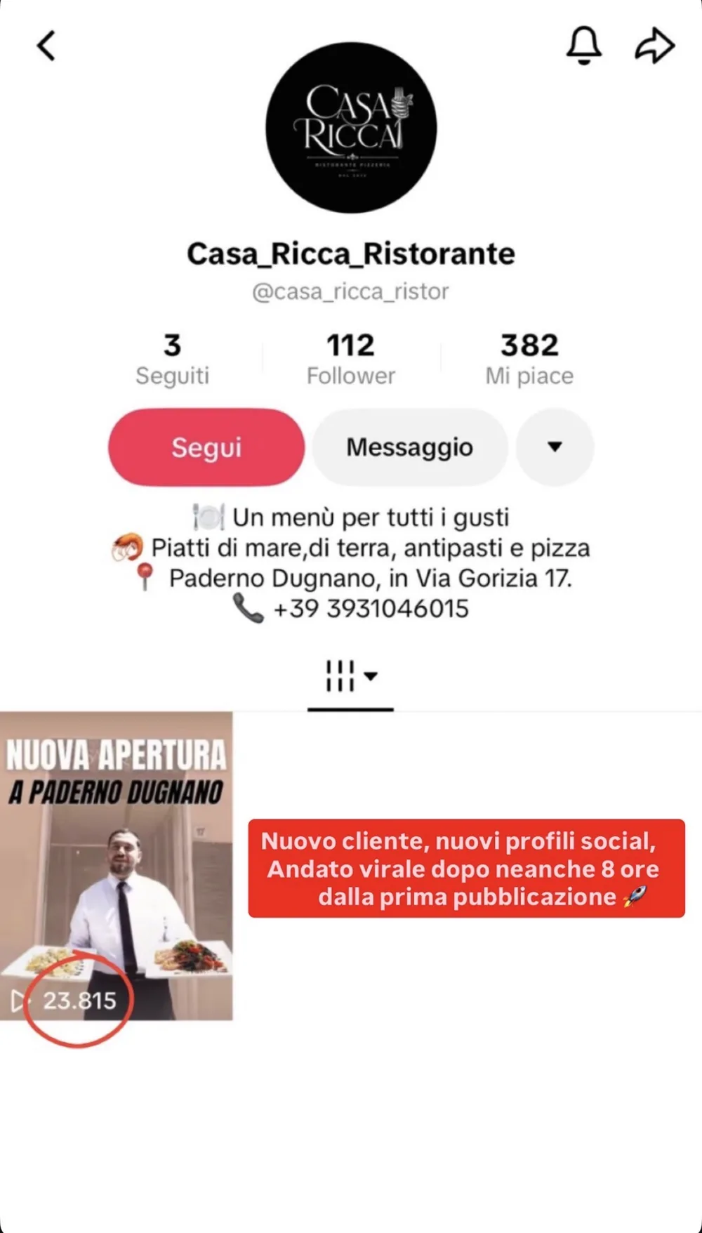 Casa Ricca · I contenuti