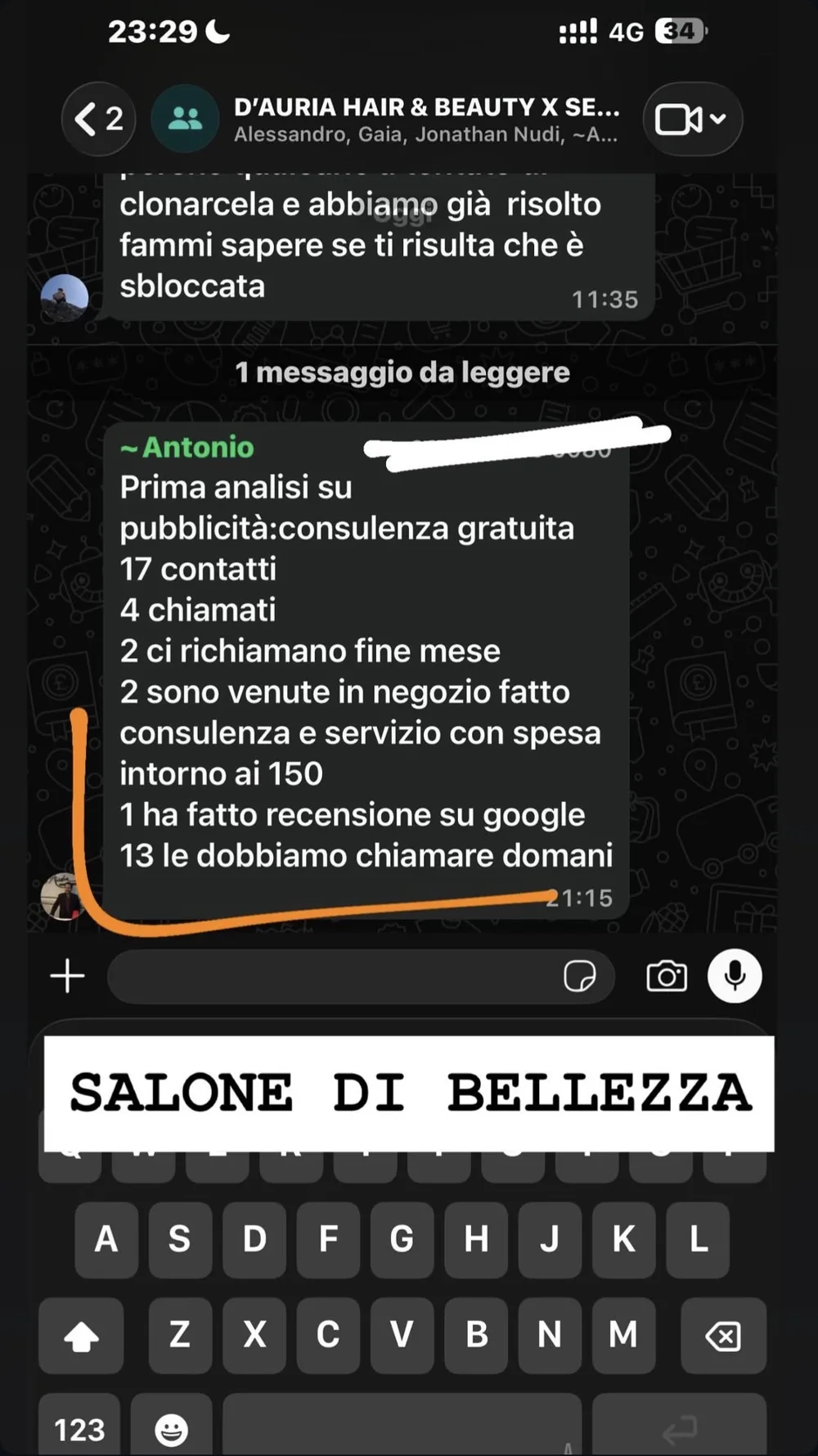 D’Auria · I contatti