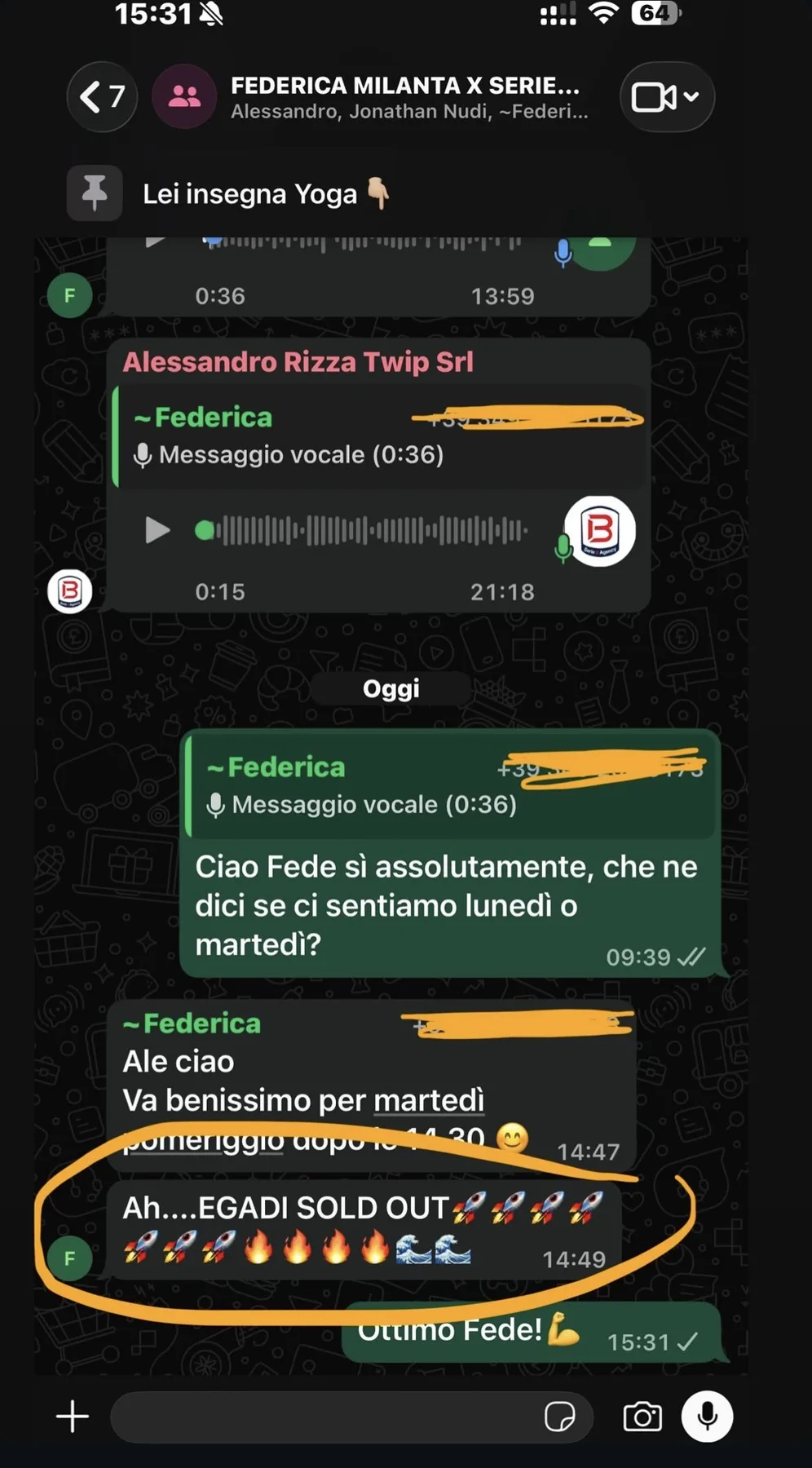Federica · Le iscrizioni