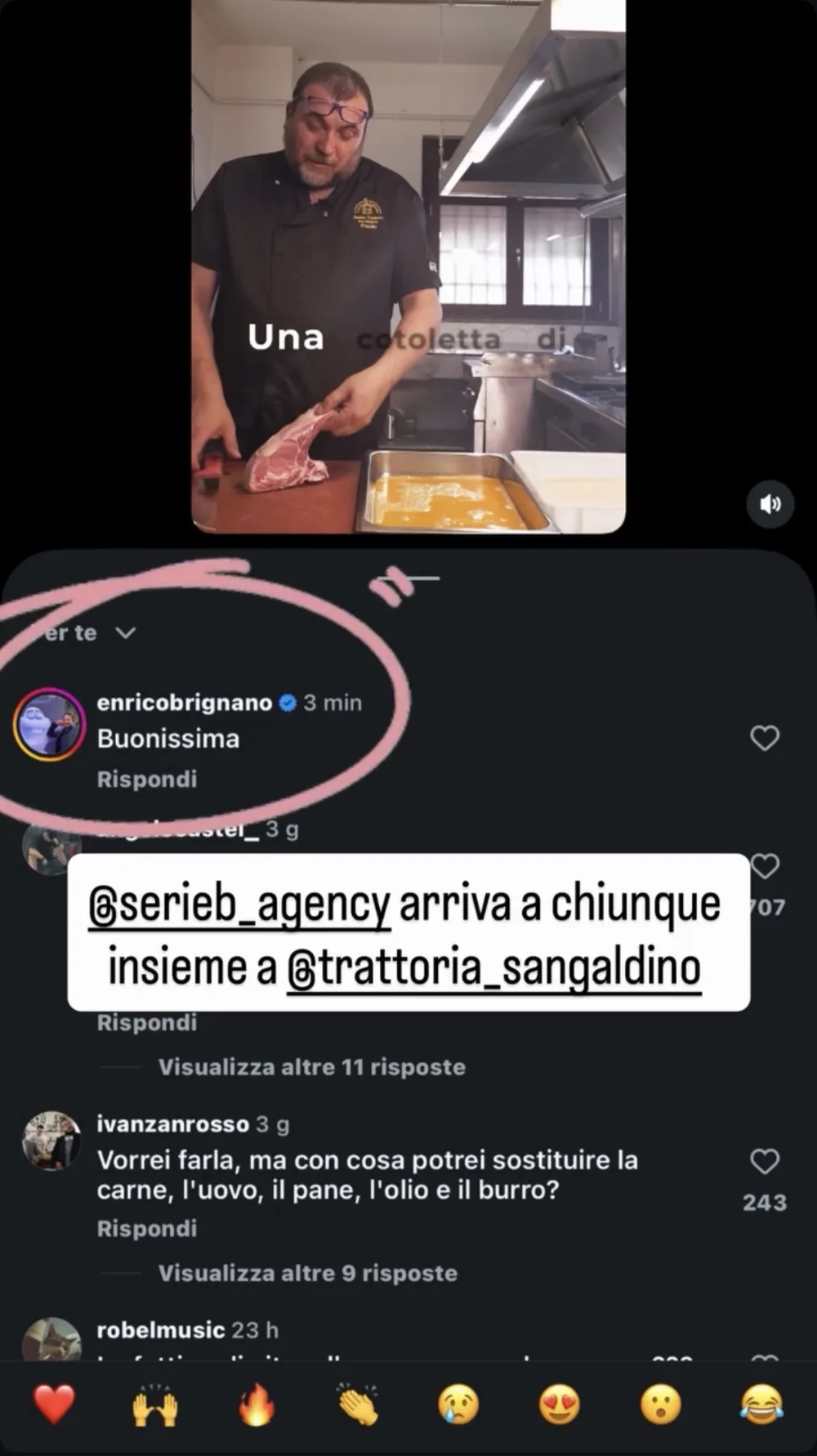 Trattoria Sangaldino · Il video